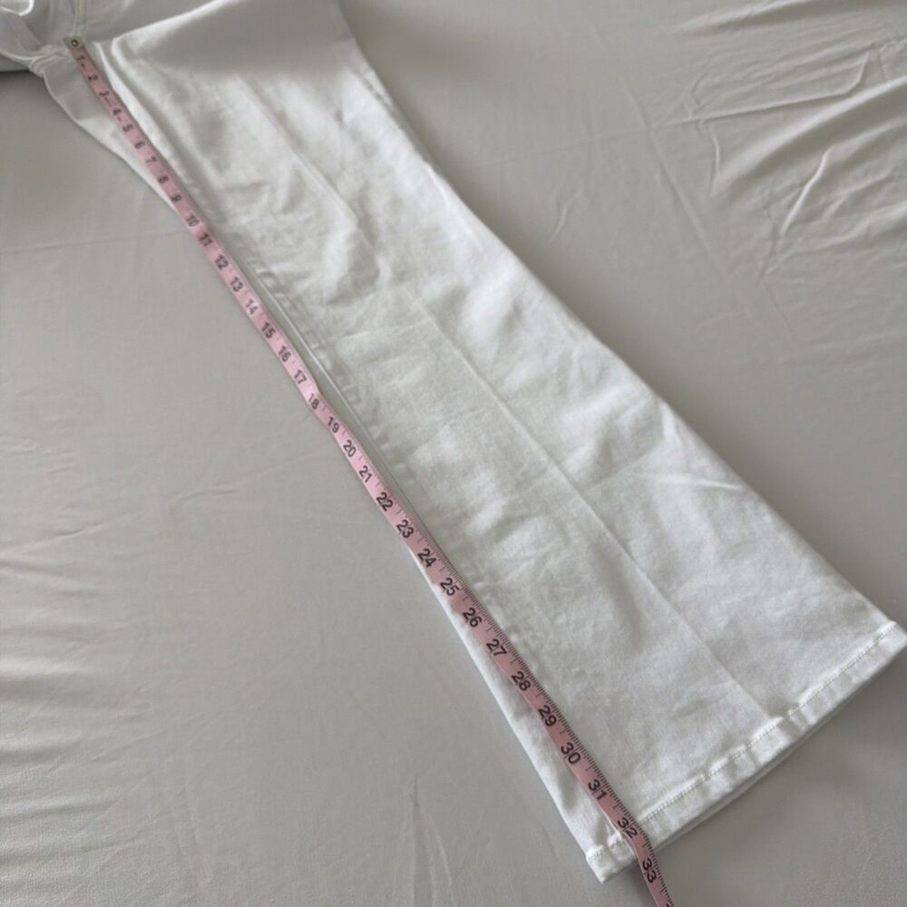 CAbi White Trouser Jeans Stretch Denim Flare Leg Womens Sz 6 Sty #5880 Versatile - Picture 13 of 15